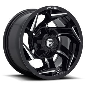 Fuel Offroad Wheels D753 Reaction Gloss Black/Milled