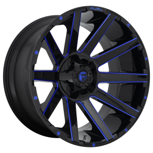 Fuel Offroad Wheels D644 Contra Gloss Black/Blue Milled