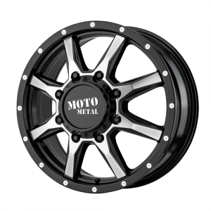 Moto Metal Offroad Wheels MO995 Dually (Front) Gloss Black Machined