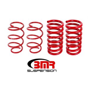 BMR 07-14 Shelby GT500 Performance Version Lowering Springs (Set Of 4) - Red