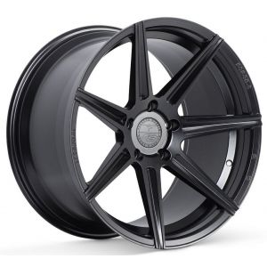 Staggered full Set - (2) 20x9 Ferrada Forge-8 FR7 Matte Black (Rotary Forged) (2) 20x10 Ferrada Forge-8 FR7 Matte Black (Rotary Forged)