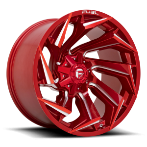 22x12 Fuel Offroad Wheels D754 Reaction 5x127/5x139.7 -44 Offset 87.1 Centerbore Candy Red