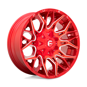 20x10 Fuel Offroad Wheels D771 Twitch 8x170 -18 Offset 125.1 Centerbore Candy Red