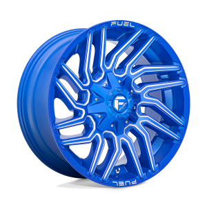 20x9 Fuel Offroad Wheels D774 Typhoon 8x180 1 Offset 124.3 Centerbore Anodized Blue Milled