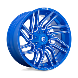 22x12 Fuel Offroad Wheels D774 Typhoon 5x139.7/5x150 -44 Offset 110.2 Centerbore Anodized Blue Milled