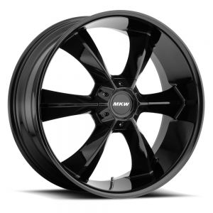 20x9 MKW Wheels M119 6x139.7 18et 106.1 Hub Gloss Black