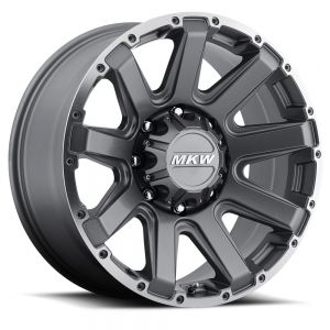 18x9 MKW Offroad Wheels M94 8x165 10et 130.8 Hub Anthracite Grey