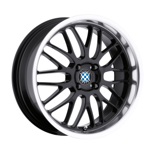 16x8 5x120 Beyern Wheels Mesh Gloss Black With Mirror Cut Lip 30 offset 72.56 hub