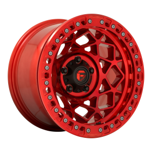 17x9 Fuel Offroad Wheels D121 Unit Beadlock 6x135 -15 Offset 87.1 Centerbore Candy Red