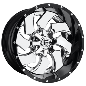 24x12 Fuel Offroad Wheels D240 Cleaver 8x165.1 -44 Offset 125.1 Centerbore Chrome