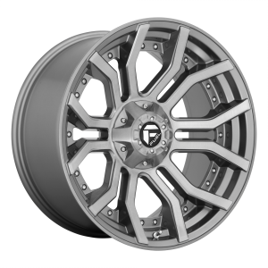 20x10 Fuel Offroad Wheels D713 Rage Platinum 8x170 -18 Offset 125.1 Centerbore Gunmetal