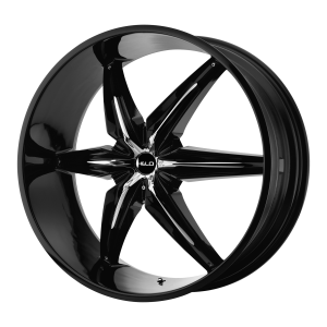 26x9.5  Helo Wheels HE866 Gloss Black With Removable Chrome Accents 10  offset  72.6  hub