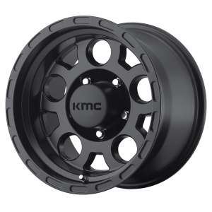 16x8  KMC Wheels KM522 Enduro Matte Black 0  offset  83.5  hub