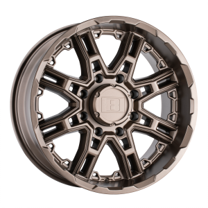 18x9  Level 8 Wheels Slingshot Matte Bronze -10  offset  112.1  hub