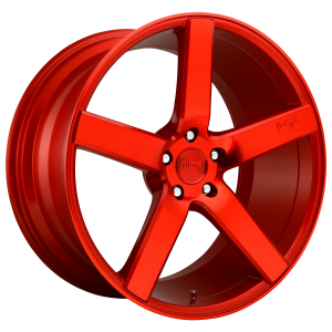20x10 5x114.3 Niche Wheels M187 Milan Candy Red 40 offset 72.56 hub