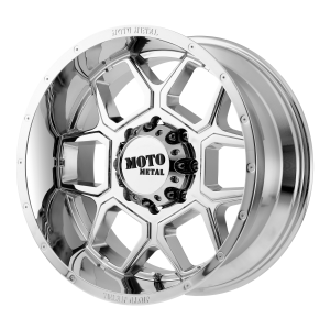 20x12 8x165.1 Moto Metal Offroad Wheels MO981 Spade Chrome -44  offset  125.5  hub