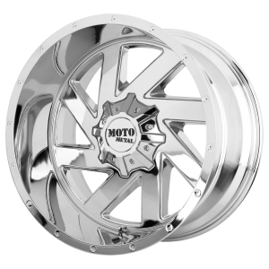20x9 8x165.1 Moto Metal Offroad Wheels MO988 Melee Chrome 0  offset  125.5  hub