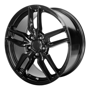 17x8.5 5x120.65 OE Creations Replica Wheels PR160 Gloss Black 54 offset 70.3 hub