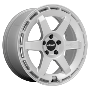 19x8.5 5x120 Rotiform Wheels R184 KB1 Gloss Silver 35 offset 72.5 hub