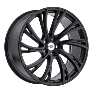 22x10 5x120 RedBourne Wheels Noble Double Black - Matte Black With Gloss Black Face 37 offset 72.56 hub