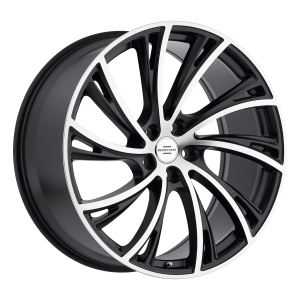 22x10 5x120 RedBourne Wheels Noble Matte Black With Matte Machined Face 37 offset 72.56 hub
