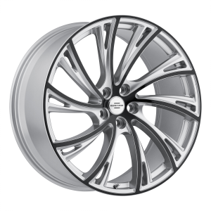 22x10 5x120 RedBourne Wheels Noble Gloss Titanium With Gloss Black Face 37 offset 72.56 hub