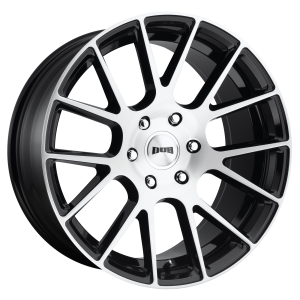 20x9 6x139.7 DUB Wheels S206 Luxe Gloss Black Brushed 30 offset 78.1 hub
