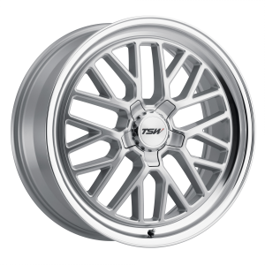 18x9.5 5x120 TSW Wheels Hockenheim S Silver With Mirror Cut Lip 40 offset 76.1 hub