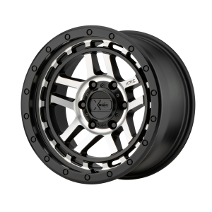 18x8.5 5x150 XD Series Offroad Wheels XD140 Recon Satin Black Machined 0 offset 110.5 hub