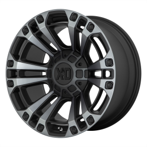 20x9 BLANK XD Series Offroad Wheels XD851 Monster 3 Satin Black With Gray Tint 18 offset 78.3 hub