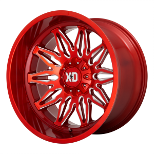 22x10 5x127/5x139.7 XD Series Offroad Wheels XD859 Gunner Candy Red Milled -18 offset 78.1 hub