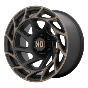 20x9 6x139.7 XD Series Offroad Wheels XD860 Onslaught Satin Black With Bronze Tint 0 offset 106.1 hub