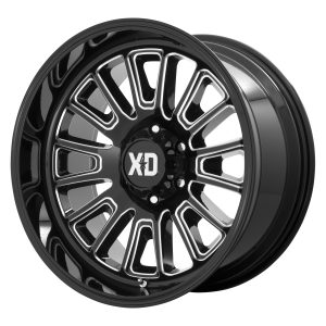 20x9 8x170 XD Series Offroad Wheels XD864 Rover Gloss Black Milled 18 offset 125.1 hub