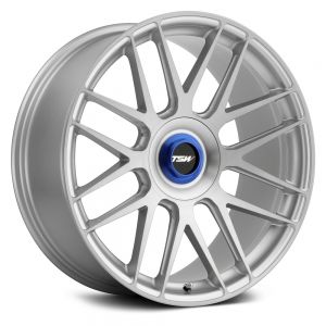 19x8.5 5x114.3 TSW Wheels Hockenheim-T Silver With Brushed Silver Face And Ball Milled Spoke 35 offset 76.1 hub