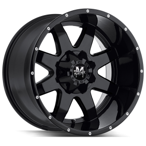 20x12 Off Road Monster Wheels M08 5x127 -44 ET 78.1 hub - Flat Black