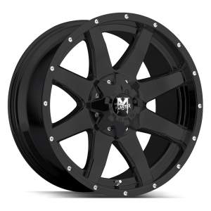18x9 Off Road Monster Wheels M08 6x135 -44 ET 106.4 hub - Flat Black