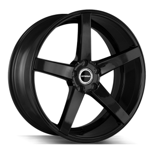 17x7.5 Strada Wheels Perfetto 5x108 15 ET 72.6 CB hub - All Gloss Black