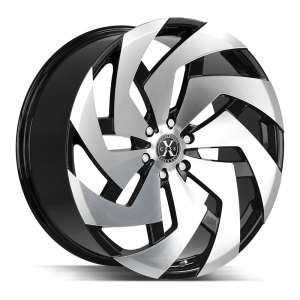 24x10 Xcess Wheels X04 BLANK 15 ET 72.6 hub - Gloss Black Machined