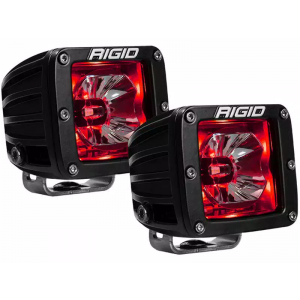 RIGID Radiance Led Light Pod - Red w/ Wiring Harness