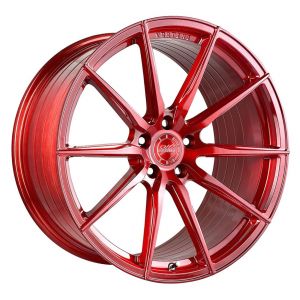 19x9.5 Vertini RF1.1 Brushed Candy Red (Rotary Forged)