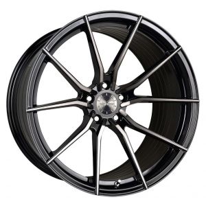 20x10.5 Vertini RF1.2 Gloss Black Tinted Face (Rotary Forged)